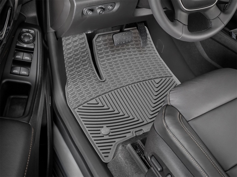 Chevrolet Traverse Rubber Floor Mats - Front - WeatherTech - All-Weather - Grey - `18-`27