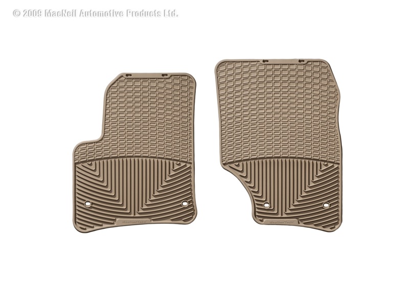 Porsche Cayenne Floor Mats - Front - WeatherTech - All-Weather - Tan - `03-`10