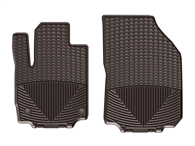 GMC Terrain Rubber Floor Mats - Front - WeatherTech - All-Weather - Cocoa - `18-`27