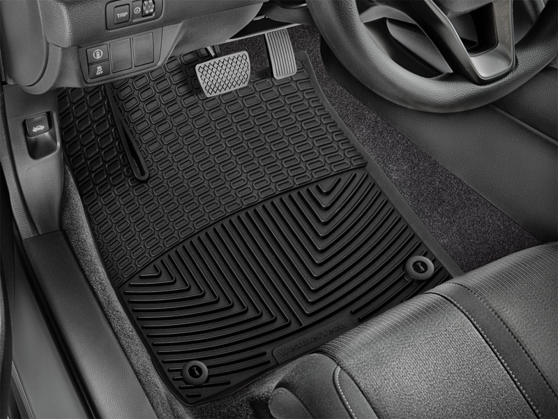 Honda Accord Floor Mats - Front - WeatherTech - Rubber - Black - `18-`27