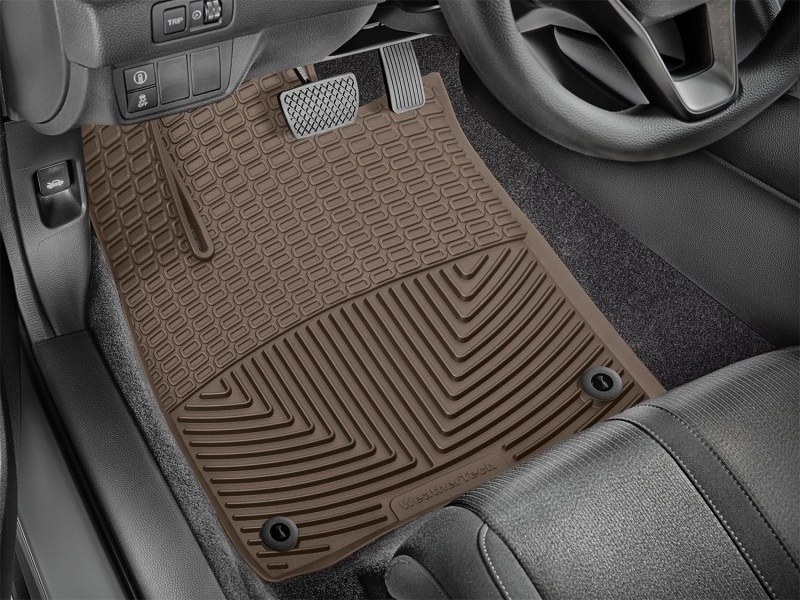 Honda Accord Floor Mats - Front - WeatherTech - All-Weather Rubber - Tan - `18-`27