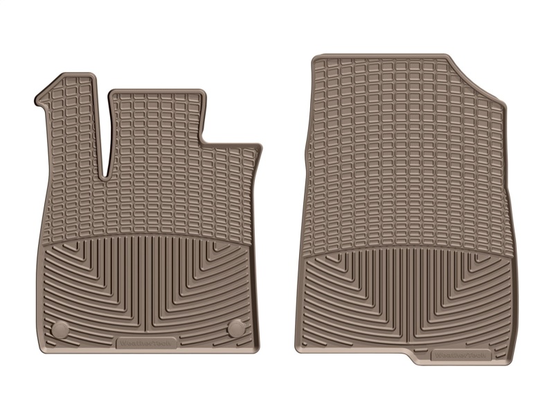 Honda Accord Floor Mats - Front - WeatherTech - All-Weather Rubber - Tan - `18-`27