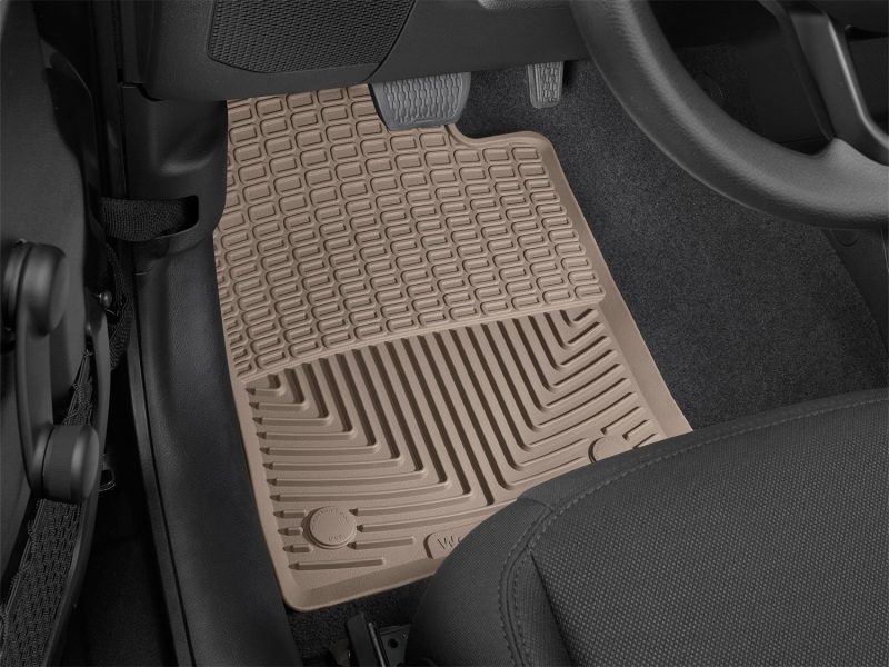 Jeep Gladiator Floor Mats - Front - WeatherTech - All-Weather - Tan - `20-`27