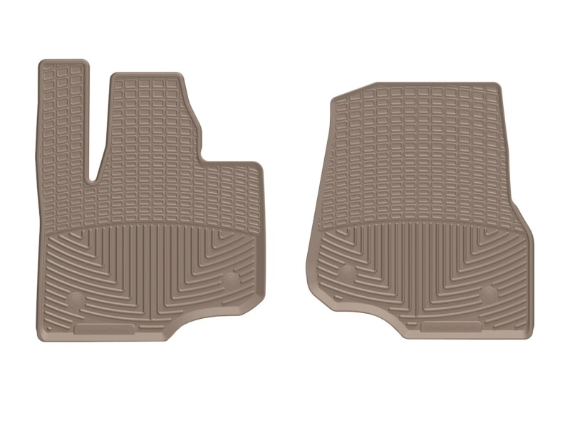 Lincoln Navigator L Floor Mats - Front - WeatherTech - Rubber - Tan - `18-`27