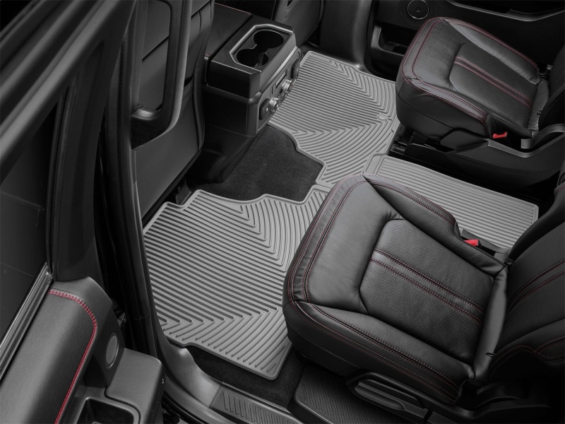 Ford Expedition Max Floor Mats - Rear - WeatherTech - Rubber, All-Weather - Grey - `18-`27