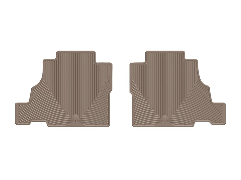 Lincoln Navigator L Floor Mats - Rear - WeatherTech - Rubber - Tan - `18-`27