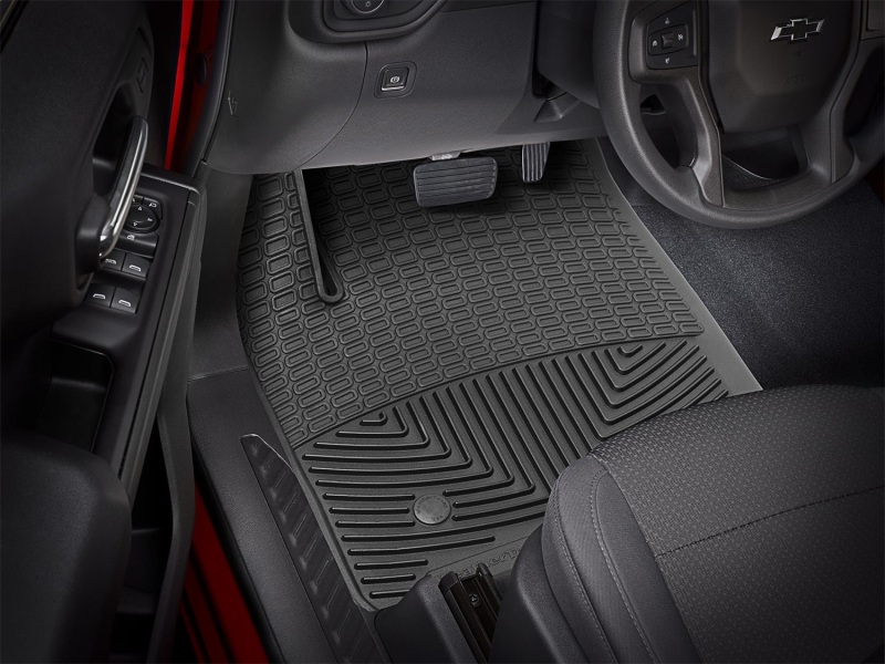 Chevrolet Silverado 1500 Floor Mats - Front - WeatherTech - Rubber - Black - `19-`27
