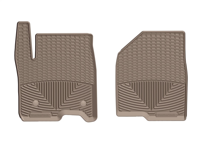 Chevrolet Silverado 1500 Crew Cab Floor Mats - Front - WeatherTech - Rubber - Tan - `19-`27 Chevrolet Silverado 1500 Crew Cab Floor Mats - Front - WeatherTech - Rubber - Tan - `19-`27