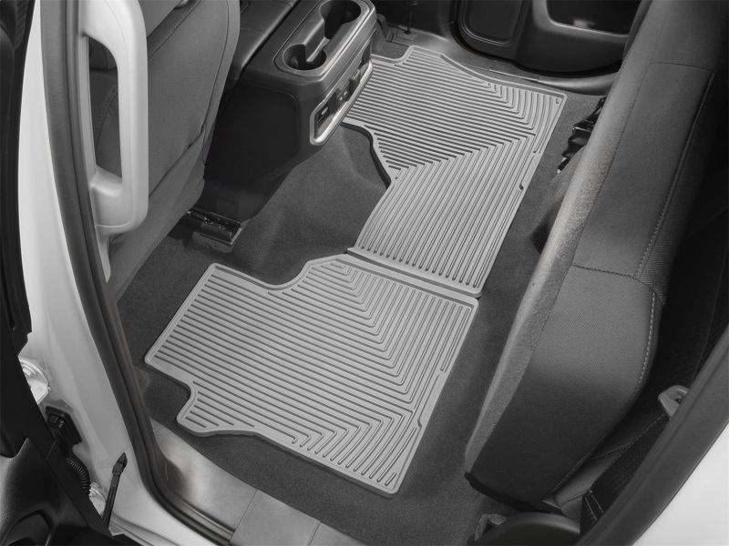 Chevrolet Silverado 1500 Floor Mat Set - Rear - WeatherTech - Deeply Sculpted Channels - Grey - `19-`27