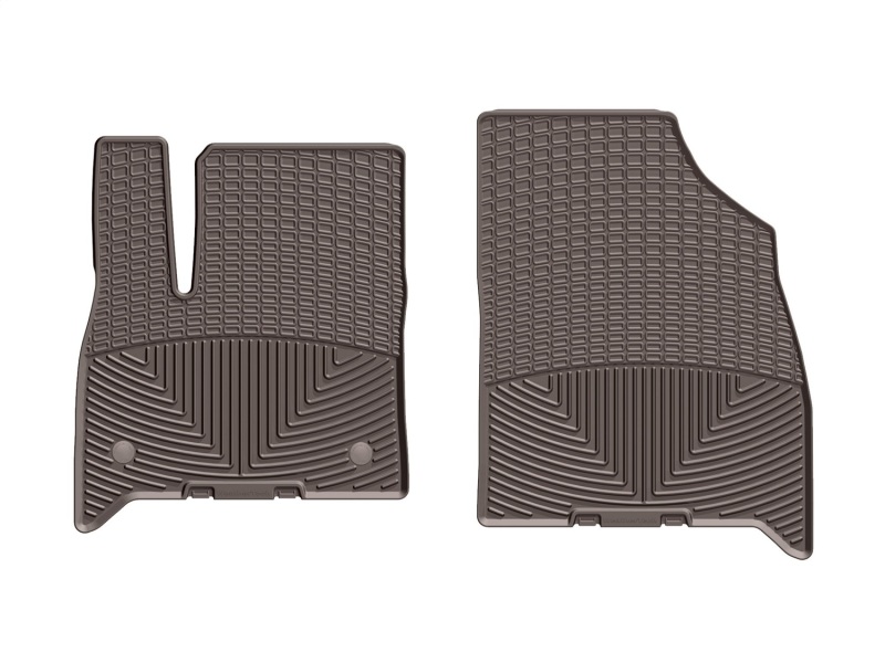Buick Enclave Floor Mats - Front - WeatherTech - Rubber - Cocoa - `18-`27
