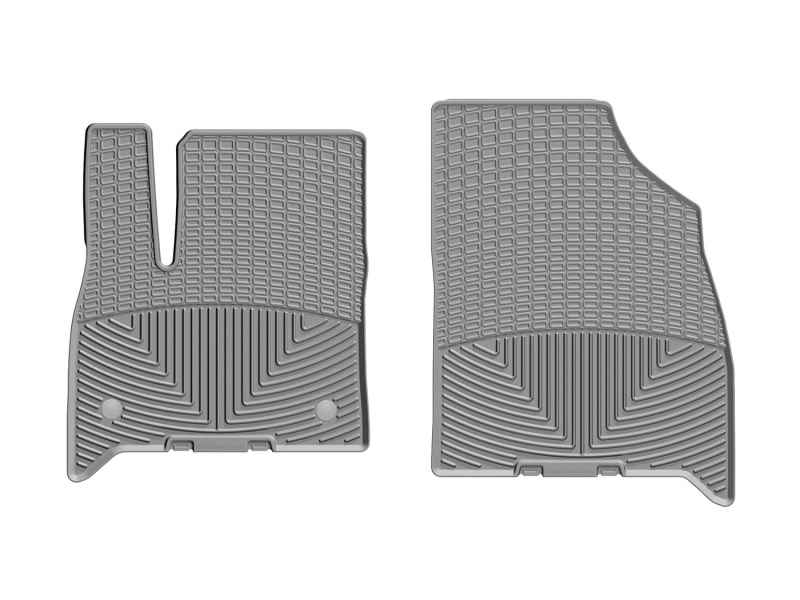 Buick Enclave Rubber Floor Mats - Front - WeatherTech - All-Weather - Grey - `18-`27