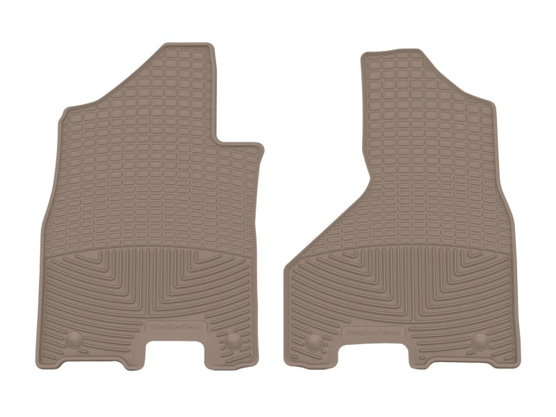 Dodge Ram 2500 Floor Mats - Front - WeatherTech - Rubber - Tan - `19-`27