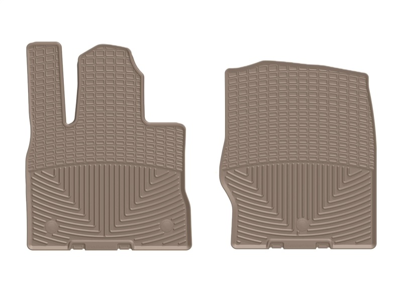 Ford Explorer Floor Mats - Front - WeatherTech - Rubber - Tan - `20-`27 Ford Explorer Floor Mats - Front - WeatherTech - Rubber - Tan - `20-`27