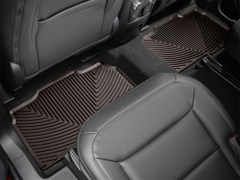 Ford Explorer Rubber Mats - Rear - WeatherTech - All-Weather - Cocoa - `20-`27