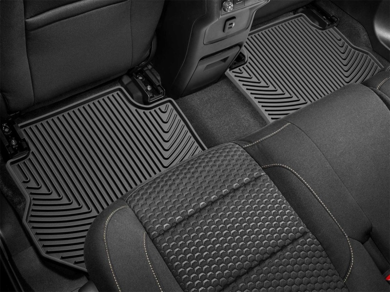 GMC Acadia Denali Floor Mats - Rear - WeatherTech - Rubber - Black - `17-`27