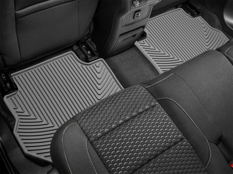 GMC Acadia Floor Mats - Rear - WeatherTech - All-Weather Rubber - Grey - `17-`27