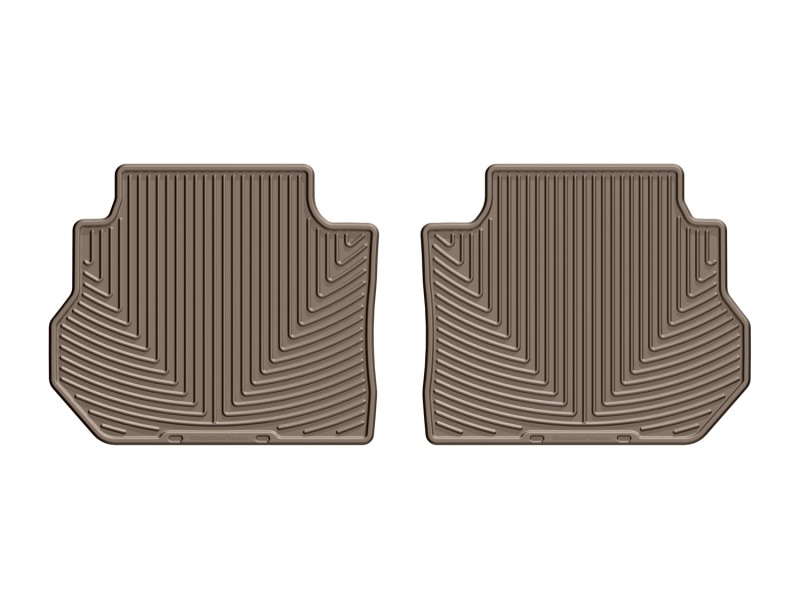 GMC Acadia Floor Mat Set - Rear - WeatherTech - Rubber - Tan - `17-`27