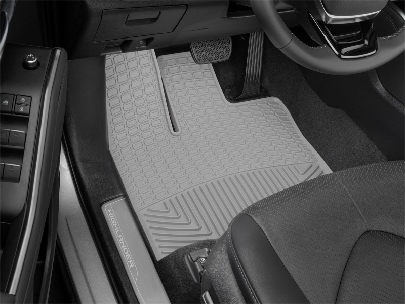 Toyota Highlander Floor Mats - Front - WeatherTech - All-Weather - Grey - `19-`27