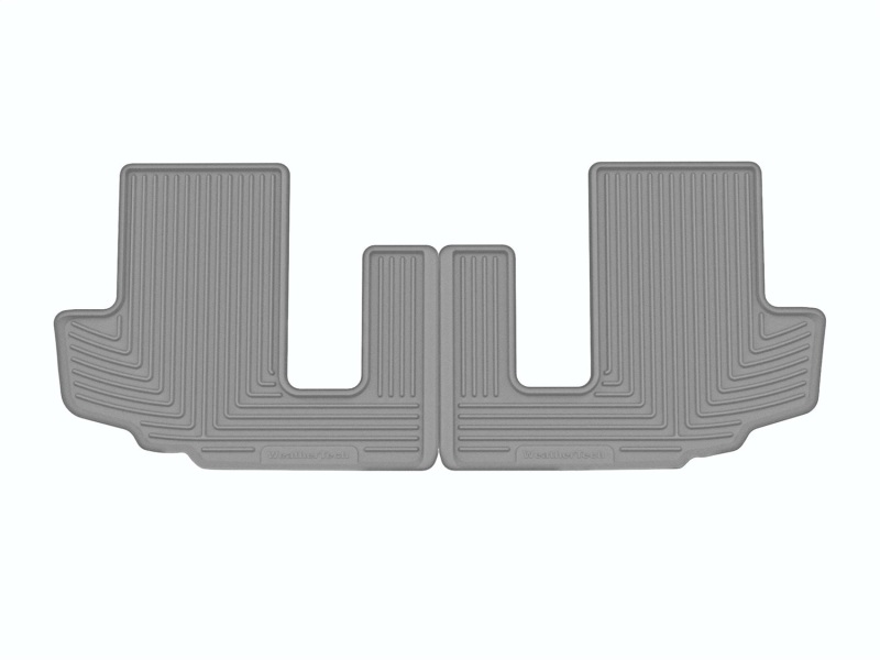 Toyota Highlander Floor Mats - Rear - WeatherTech - Rubber - Grey - `20-`27