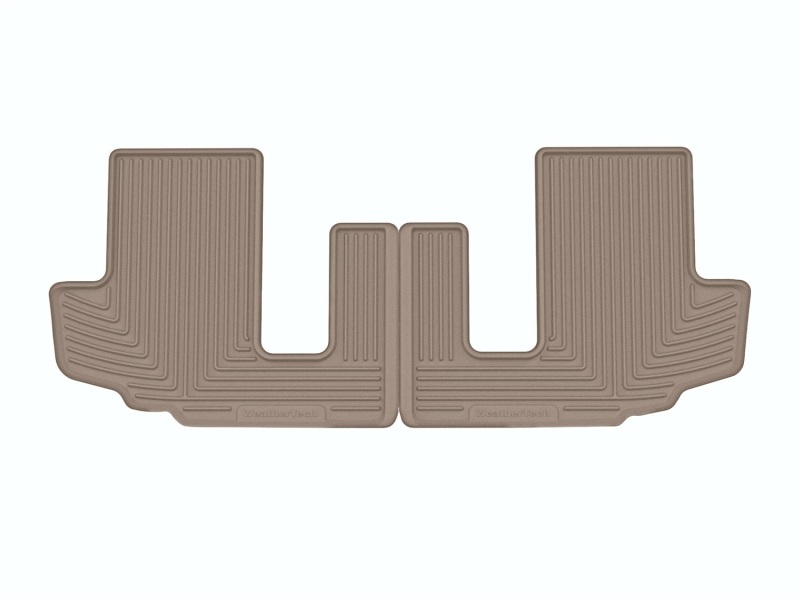 Toyota Highlander Floor Mats - Rear - WeatherTech - Rubber - Tan - `20-`27