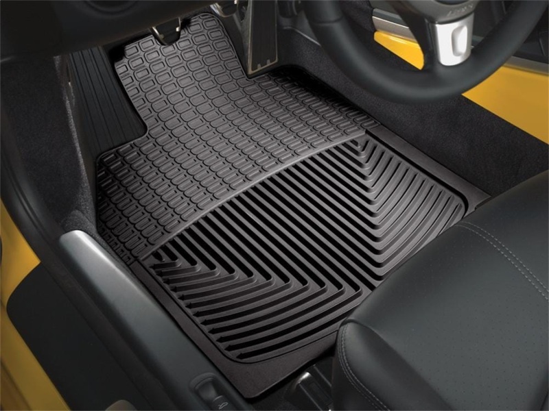 Porsche 911 Floor Mats - Front - WeatherTech - All-Weather Rubber - Black - `05-`11