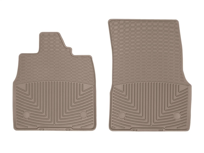 Chevrolet Corvette Rubber Mats - Front - WeatherTech - All-Weather Floor Mats - Tan - `20-`27 Chevrolet Corvette Rubber Mats - Front - WeatherTech - All-Weather Floor Mats - Tan - `20-`27