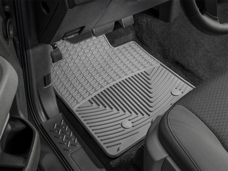 Porsche 911 Floor Mat Set - Front - WeatherTech - All-Weather Rubber - Grey - `05-`11