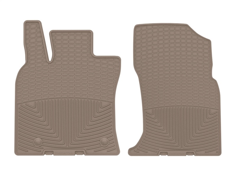 Toyota Camry Rubber Floor Mats - Front - WeatherTech - All-Weather - Tan - `20-`27