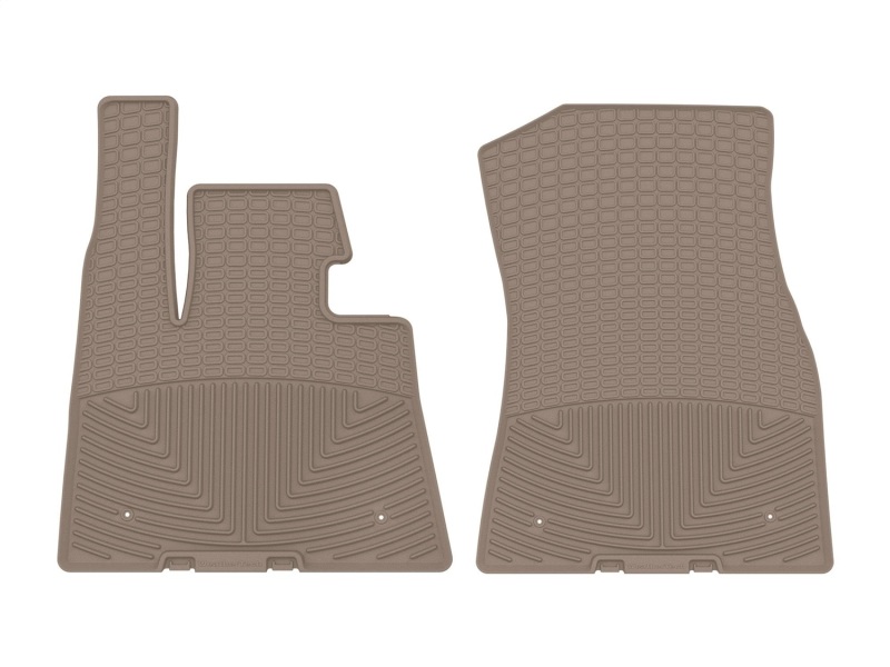 BMW X5 Floor Mats - Front - WeatherTech - All-Weather Rubber - Tan - `19-`27