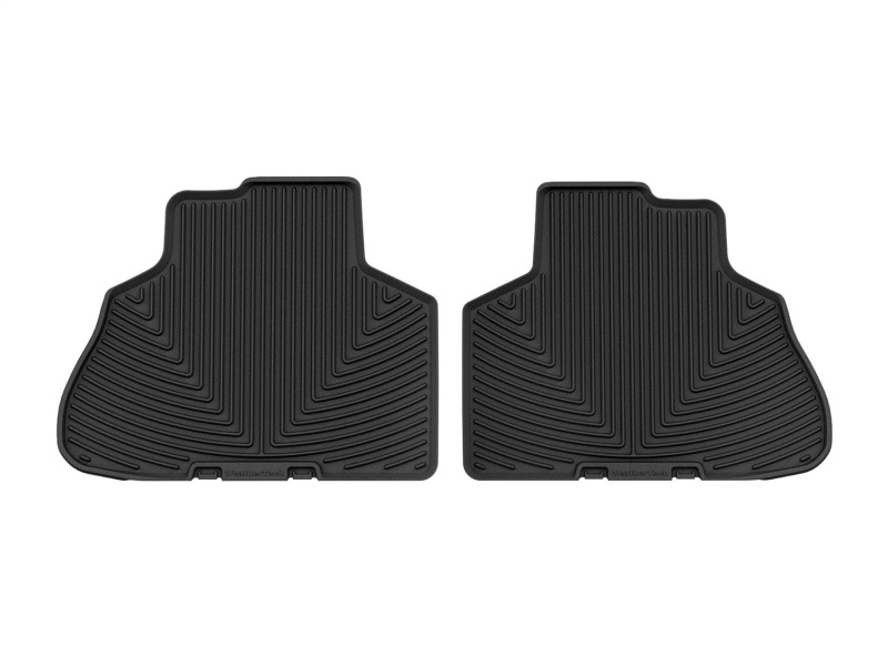 BMW X5 Rubber Floor Mats - Rear - WeatherTech - All-Weather - Black - `19-`27