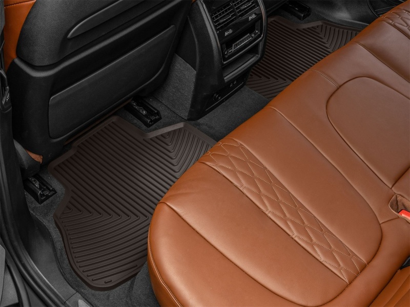 BMW X5 Floor Mats - Rear - WeatherTech - All-Weather Rubber - Cocoa - `21-`27