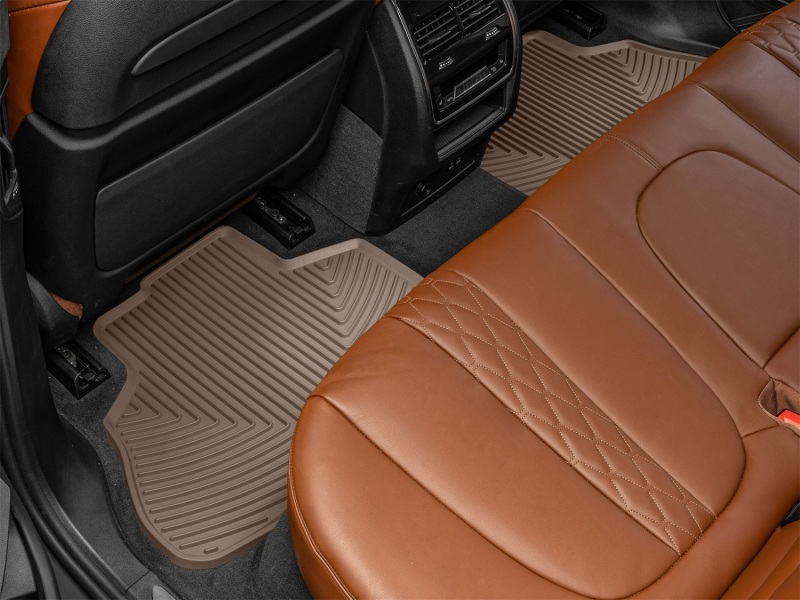 BMW X5 Floor Mats - Rear - WeatherTech - All-Weather Rubber - Tan - `19-`27