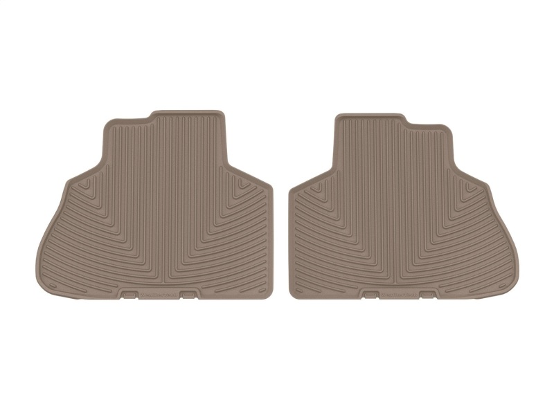 BMW X5 Floor Mats - Rear - WeatherTech - All-Weather Rubber - Tan - `19-`27