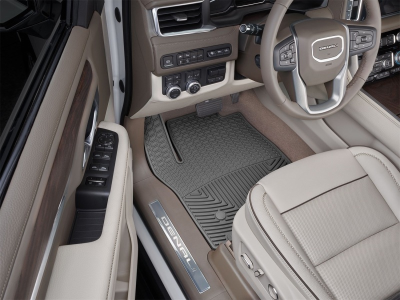 Cadillac Escalade Floor Mats - Front - WeatherTech - Rubber - Black - `21-`27