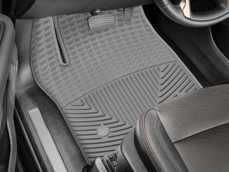 Cadillac Escalade Floor Mats - Front - WeatherTech - Rubber - Grey - `21-`27