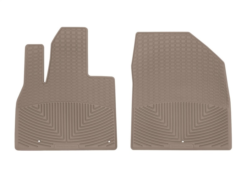 Kia Telluride Floor Mats - Front - WeatherTech - Rubber - Tan - `20-`27