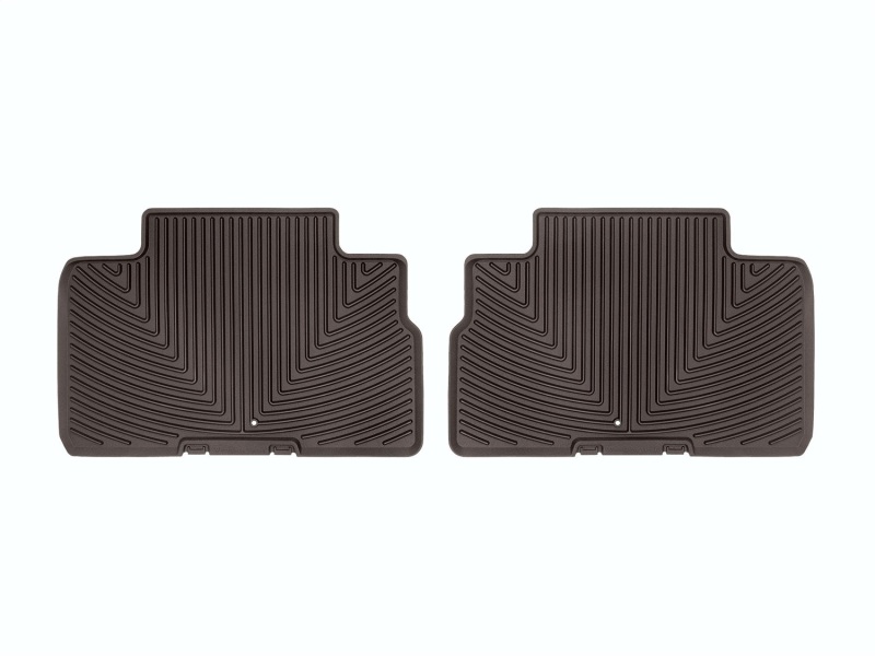 Kia Telluride Floor Mats - Rear - WeatherTech - All-Weather Rubber - Cocoa - `20-`27
