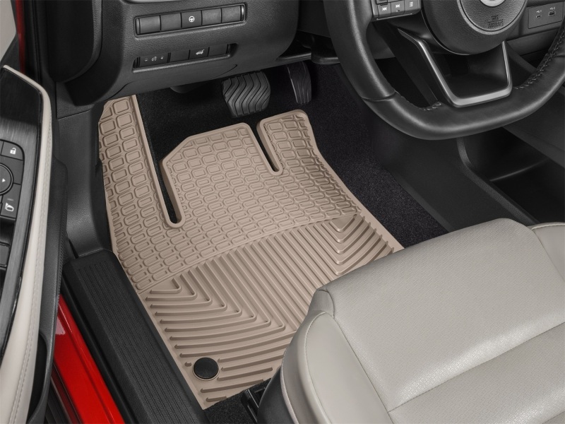 Nissan Rogue Floor Mats - Front - WeatherTech - All-Weather - Tan - `21-`27