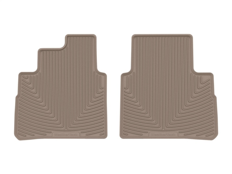 Nissan Rogue Floor Mats - Rear - WeatherTech - All-Weather Rubber - Tan - `21-`27