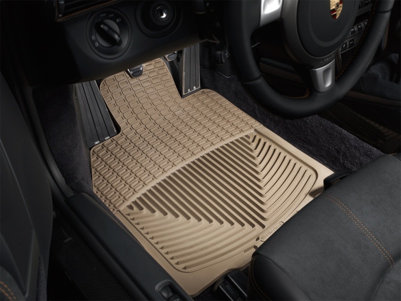 Porsche 911 Floor Mats - Rubber - Front - WeatherTech - All-Weather - Tan - `05-`11