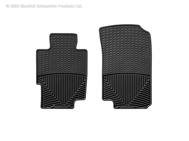 Acura TL Floor Mats - Front - WeatherTech - Rubber - Black - `04-`08