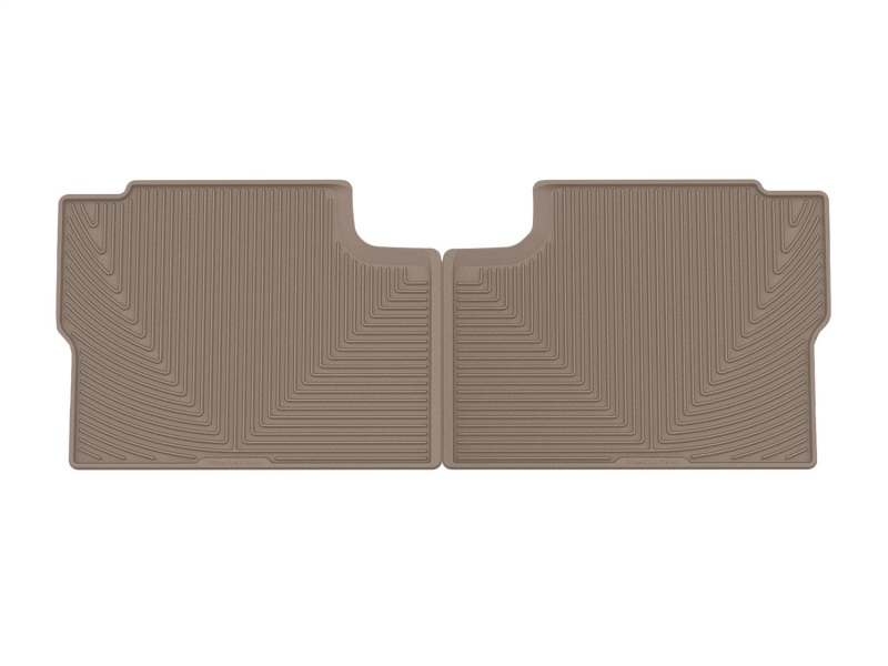 Ford F-150 Rubber Mats - Rear - WeatherTech - All-Weather Floor Mats - Tan - `21-`27