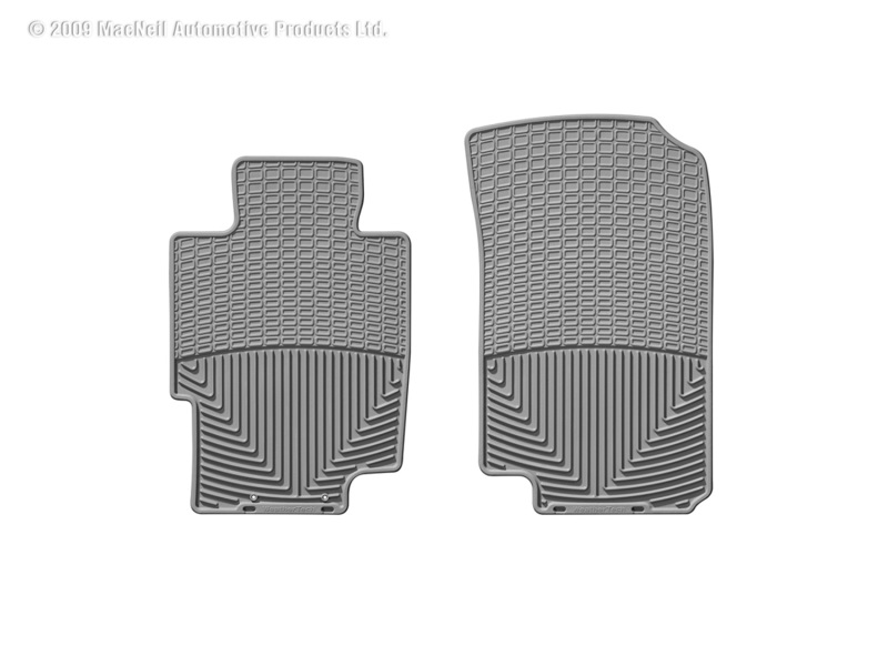 Acura TL Floor Mats - Front - WeatherTech - Rubber - Grey - `04-`08
