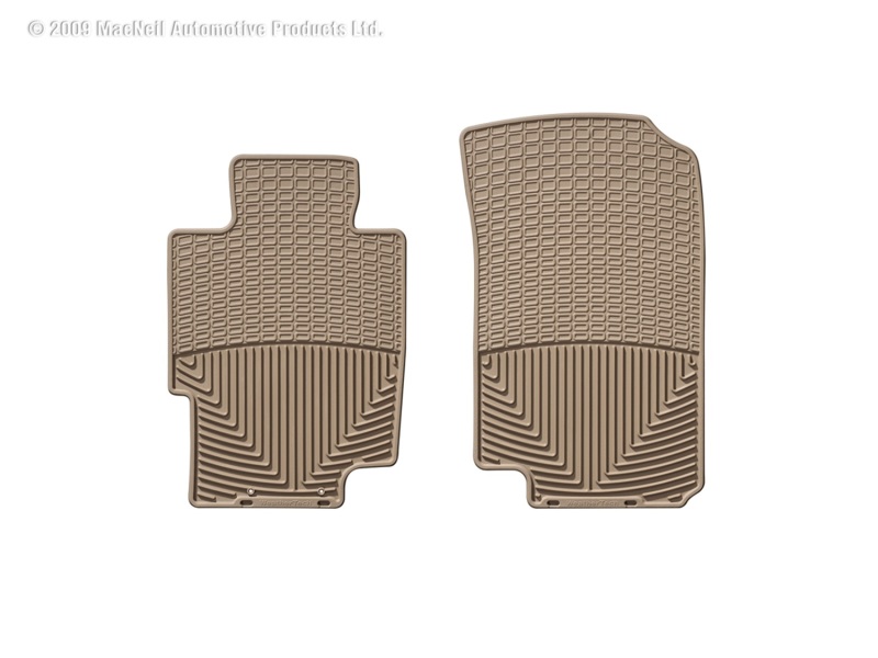 Acura TL Floor Mats - Front - WeatherTech - Rubber - Tan - `04-`08