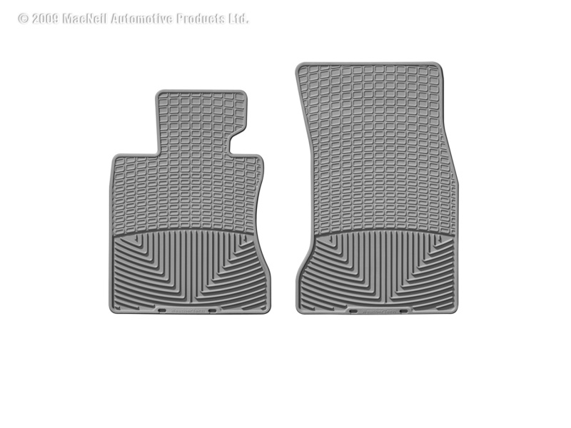 BMW 5 Series Floor Mats - Front - WeatherTech - All-Weather Rubber - Grey - `04-`07