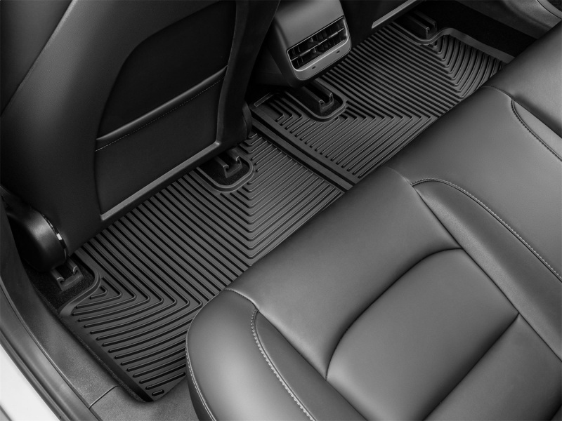 Tesla Model 3 Floor Mats - Rear - WeatherTech - All-Weather - Black - `17-`23