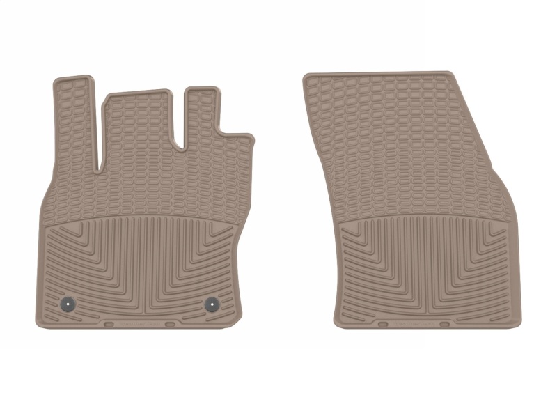 Volkswagen Tiguan Floor Mats - Front - WeatherTech - All-Weather - Tan - `18-`24