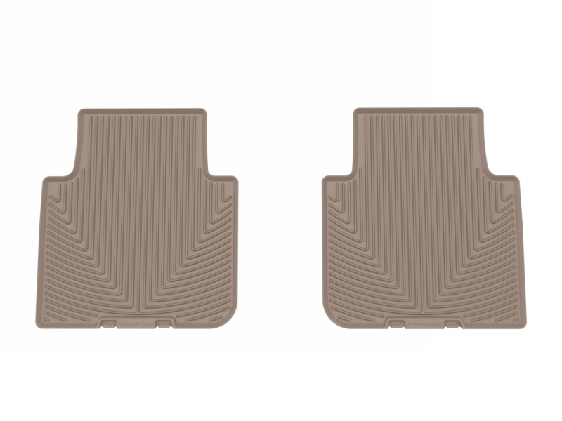 Volkswagen Tiguan Rubber Mats - Rear - WeatherTech - All-Weather - Tan - `18-`24