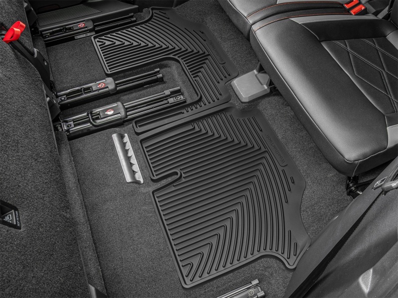 Volkswagen Atlas Floor Mats - Rear - WeatherTech - All-Weather - Black - `18-`26