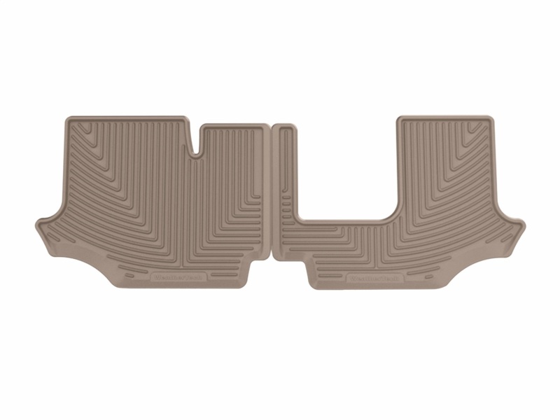 Volkswagen Atlas Floor Mats - Rear - WeatherTech - All-Weather - Tan - `18-`26